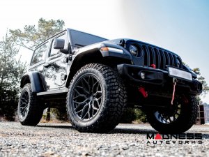 Jeep Wrangler JL Custom Wheels - HF-2 by Vossen - Satin Black Jeep Wrangler JL Custom Wheels - HF-2 by Vossen - Satin Black